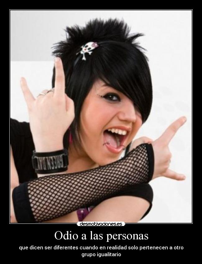 Odio a las personas -