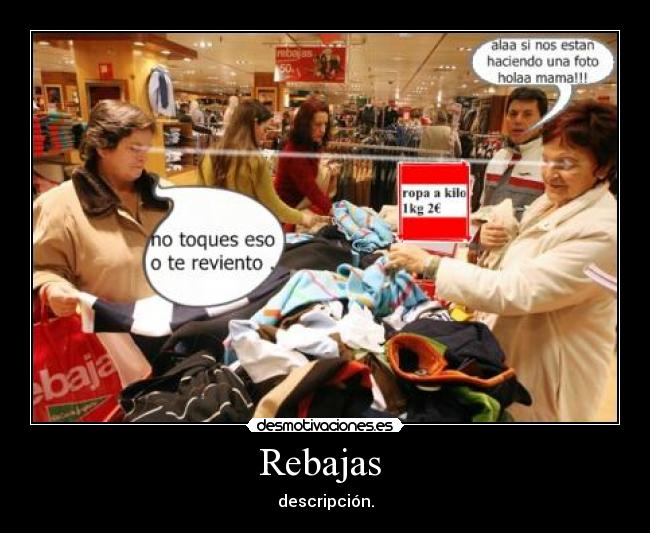 Rebajas - descripción.