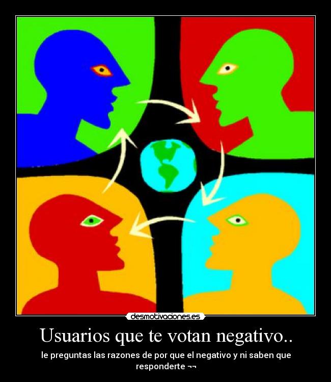 Usuarios que te votan negativo.. -