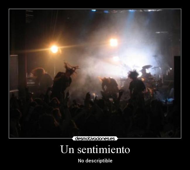 Un sentimiento - No descriptible