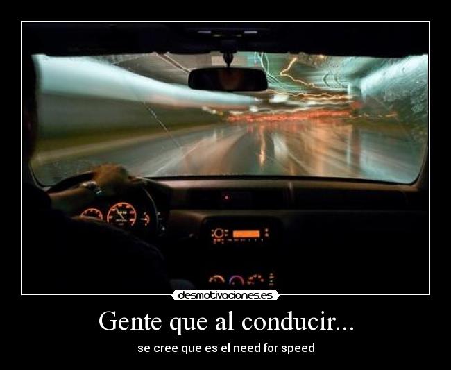 Gente que al conducir... - 