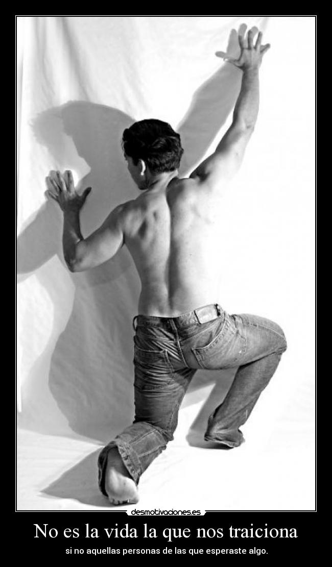 carteles vida vida que nos traiciona aquellas personas las que esperaste algo desmotivaciones