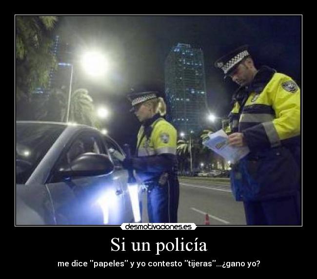 Si un policía - 