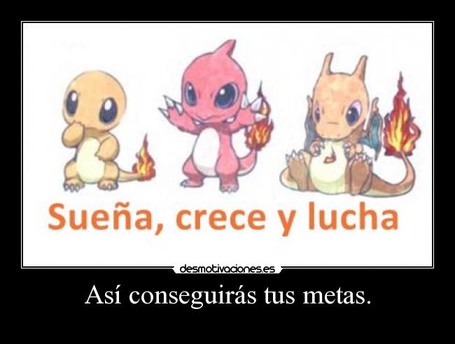 Así conseguirás tus metas. -