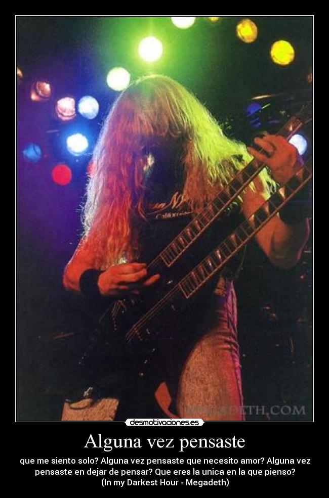 Alguna vez pensaste -