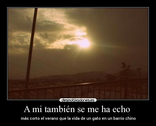 A mi también se me ha echo -