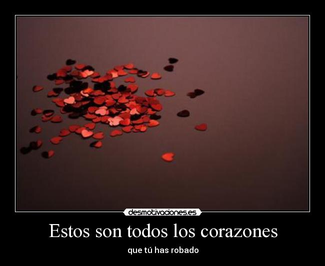 Estos son todos los corazones -