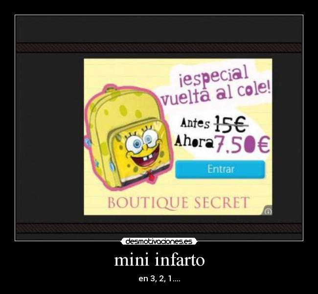 mini infarto - en 3, 2, 1....