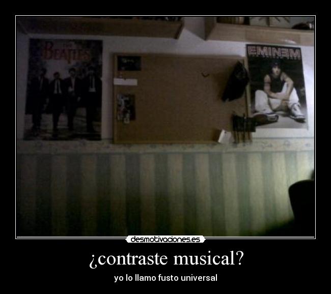 ¿contraste musical? - yo lo llamo fusto universal