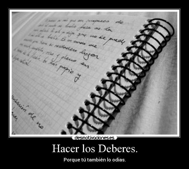 carteles deberes desmotivaciones