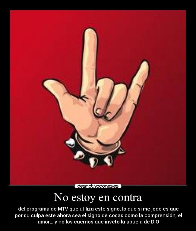 No estoy en contra -