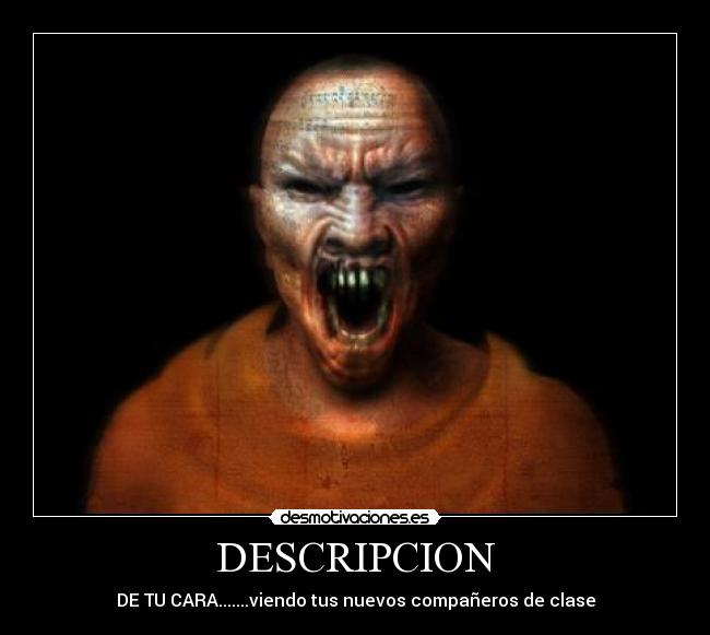 DESCRIPCION - DE TU CARA.......viendo tus nuevos compañeros de clase