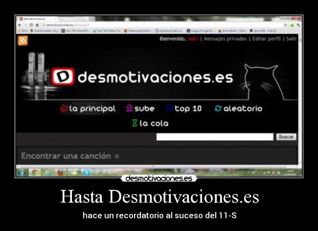 Hasta Desmotivaciones.es - hace un recordatorio al suceso del 11-S