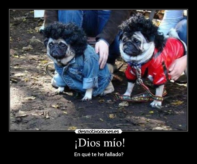 ¡Dios mío! - En qué te he fallado?