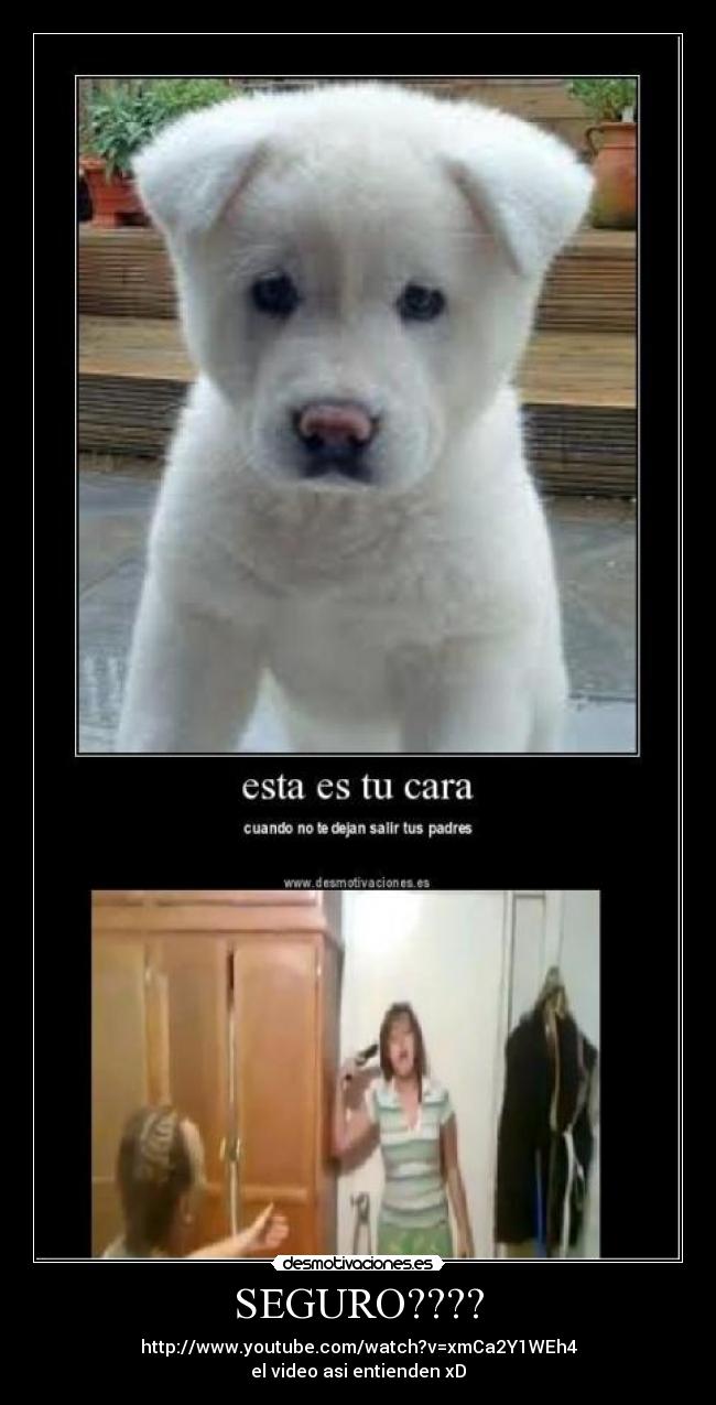 SEGURO???? - http://www.youtube.com/watch?v=xmCa2Y1WEh4
el video asi entienden xD