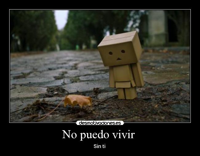 No puedo vivir -