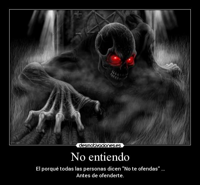 No entiendo - 