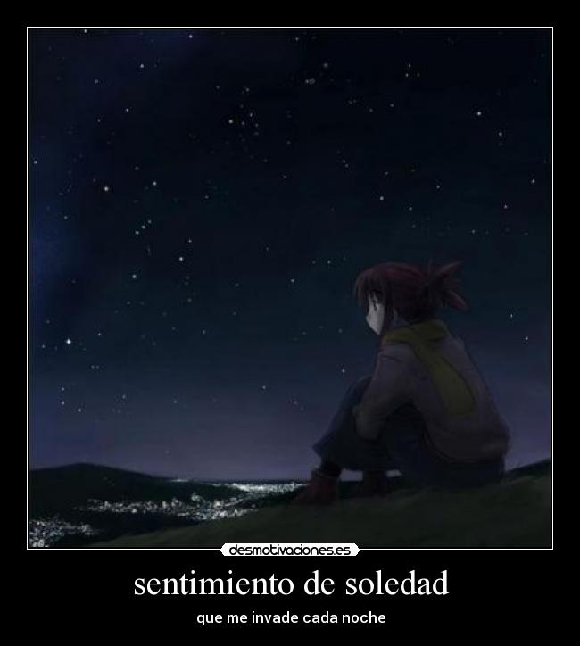 sentimiento de soledad -