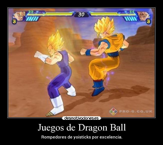 Juegos de Dragon Ball - Rompedores de yoisticks por excelencia.