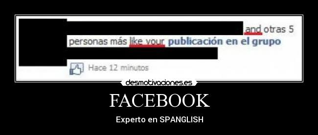 FACEBOOK - Experto en SPANGLISH