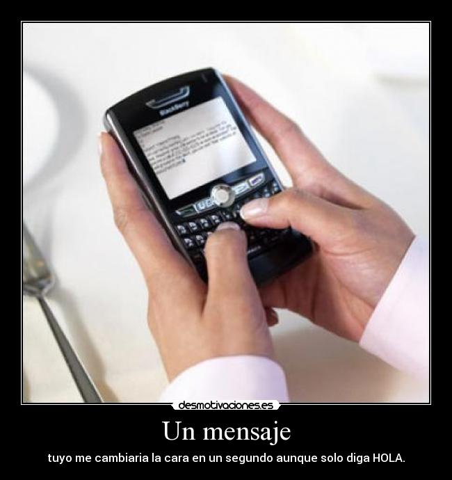 Un mensaje -