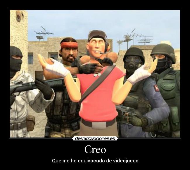 carteles scout team fortress colado counter strike desmotivaciones