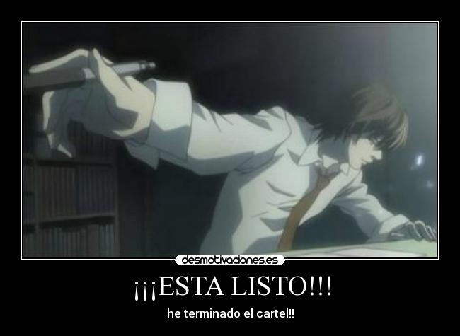 ¡¡¡ESTA LISTO!!! - he terminado el cartel!!