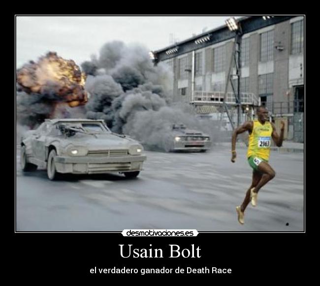 Usain Bolt - el verdadero ganador de Death Race