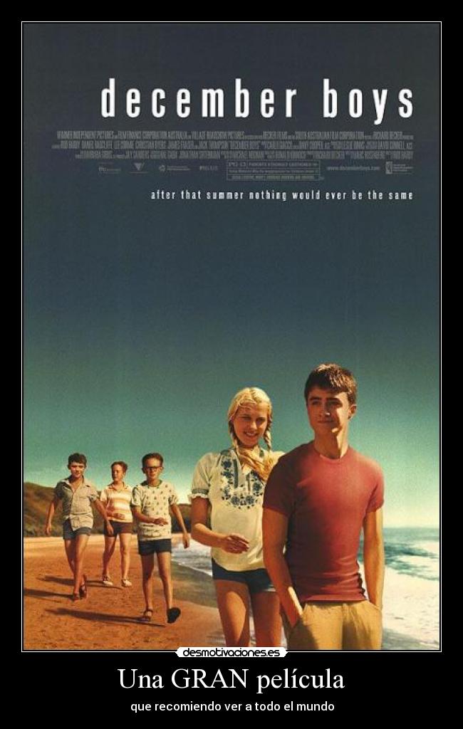 Una GRAN película - que recomiendo ver a todo el mundo