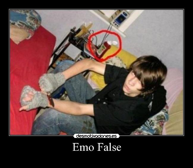 carteles emo false desmotivaciones