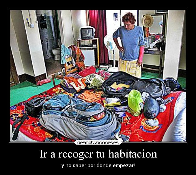 Ir a recoger tu habitacion -