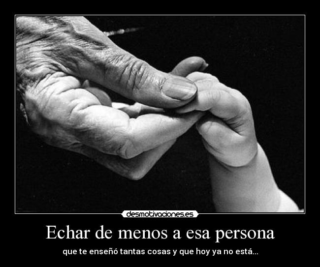 Echar de menos a esa persona -