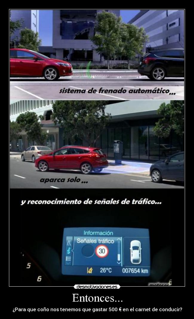 carteles coche automatico desmotivaciones