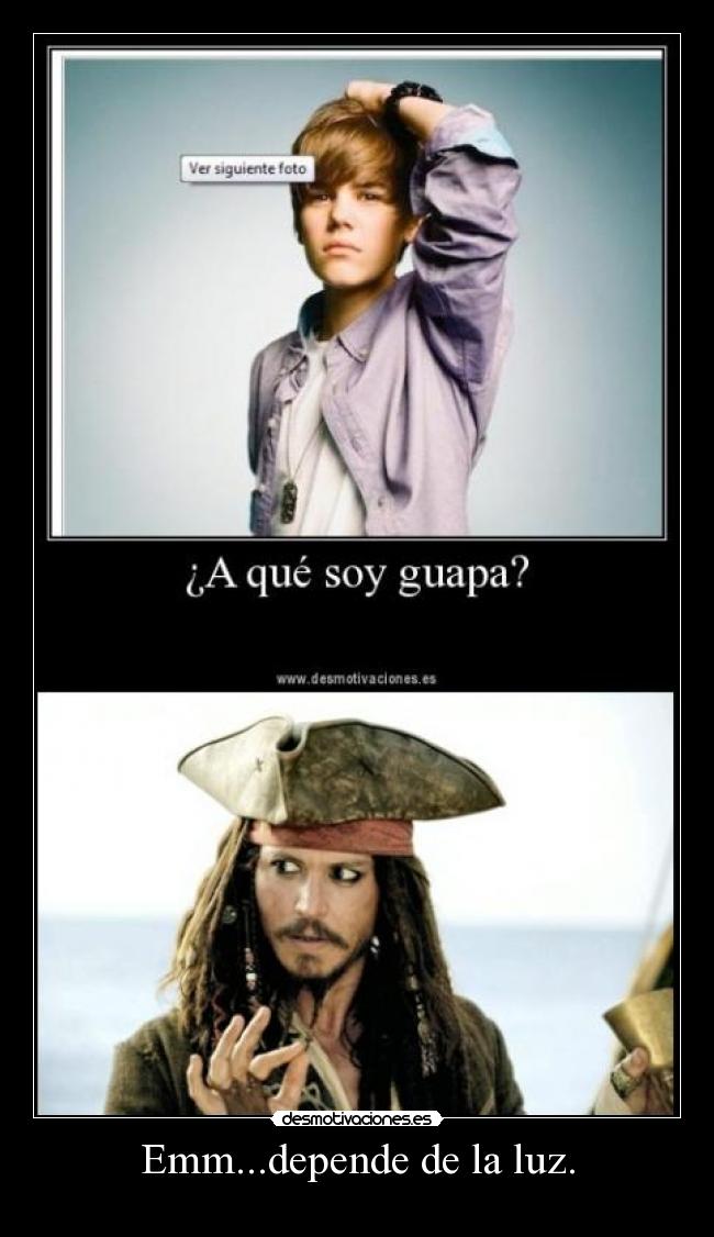 Emm...depende de la luz. - 