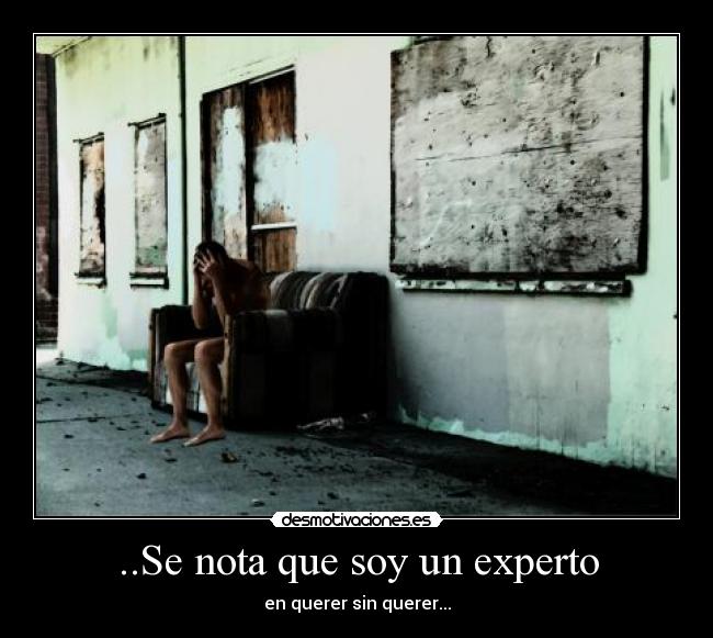 ..Se nota que soy un experto - 