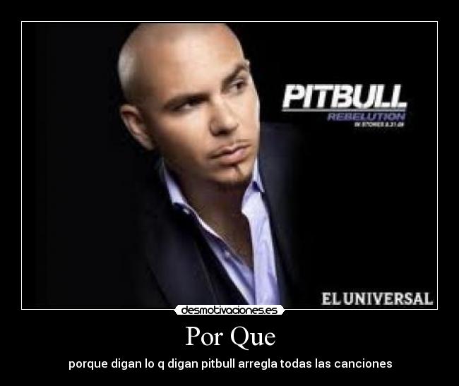 Por Que - porque digan lo q digan pitbull arregla todas las canciones