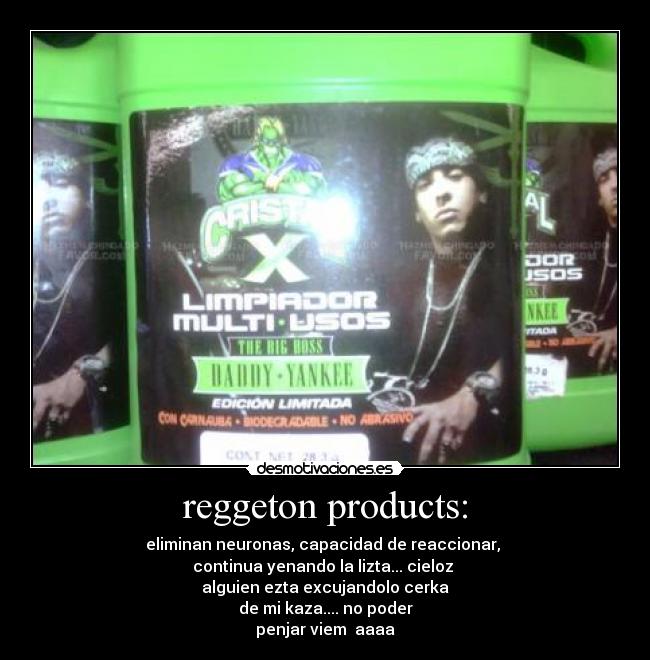 reggeton products: -