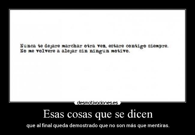 Esas cosas que se dicen -