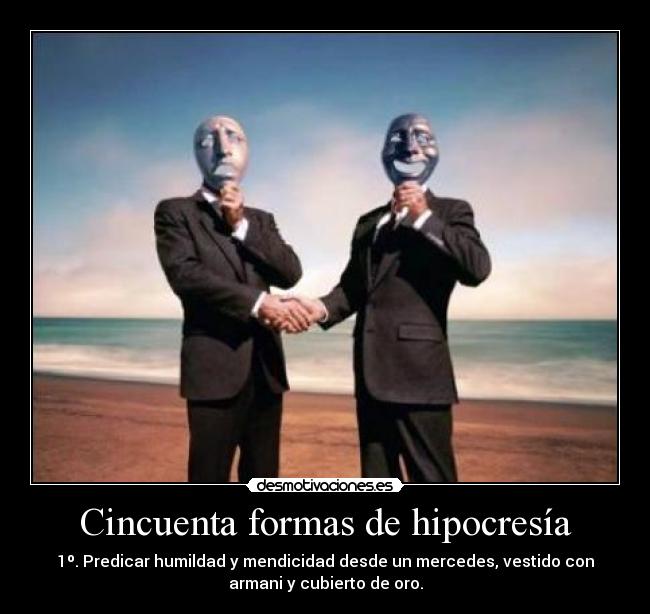Cincuenta formas de hipocresía -