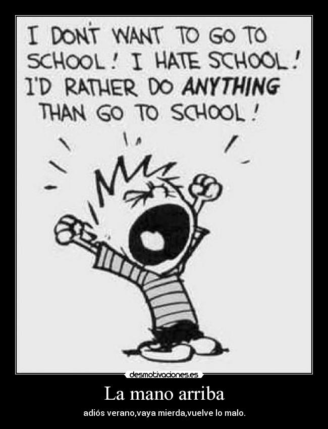 La mano arriba -