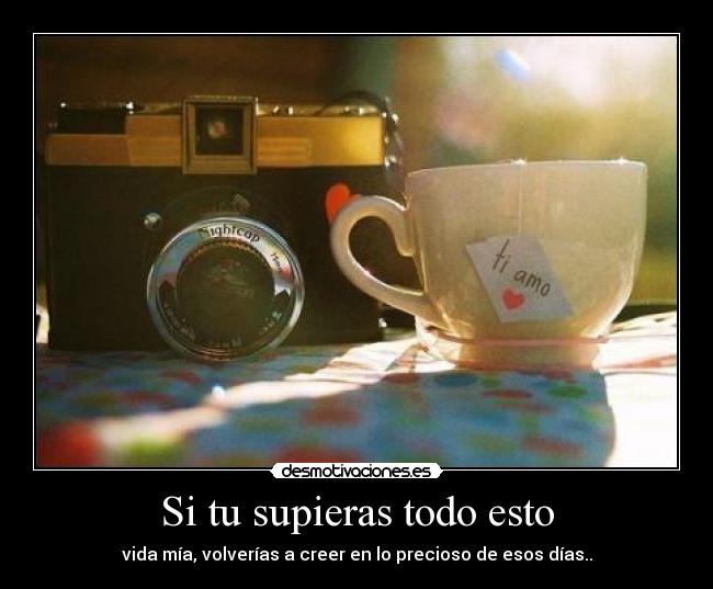 Si tu supieras todo esto -