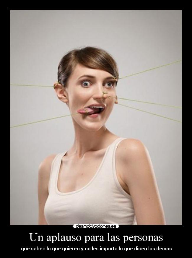 Un aplauso para las personas -