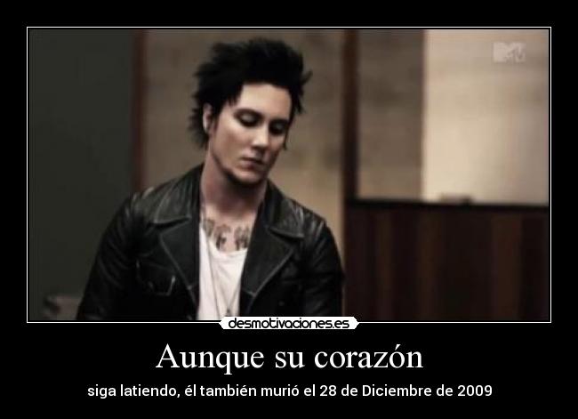 carteles corazon synyster gates brian haner jr the rev avenged sevenfold rip jimmy sullivan desmotivaciones
