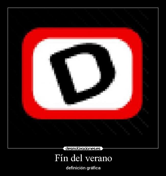 Fín del verano - definición gráfica