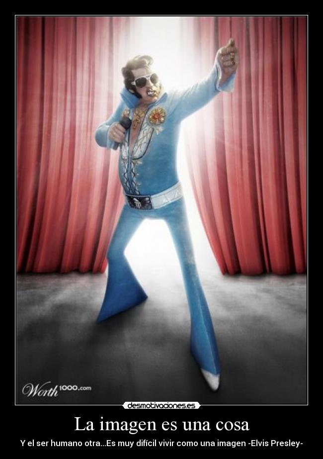 carteles elvis presley imagen humano desmotivaciones