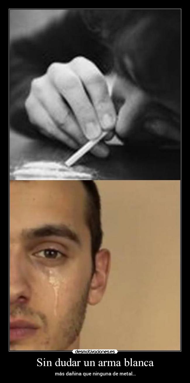 Sin dudar un arma blanca -