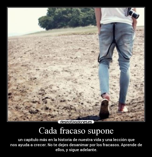 Cada fracaso supone - 