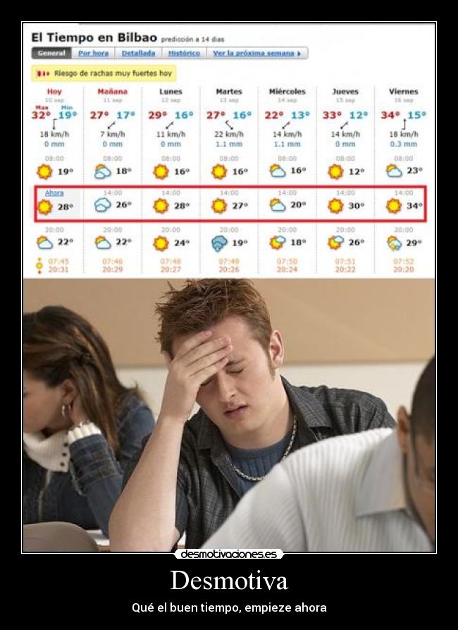 Desmotiva - Qué el buen tiempo, empieze ahora