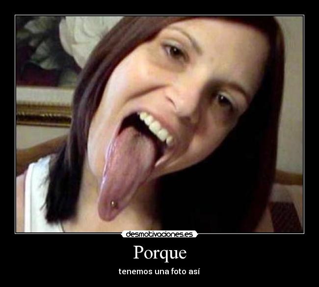 Porque - tenemos una foto así