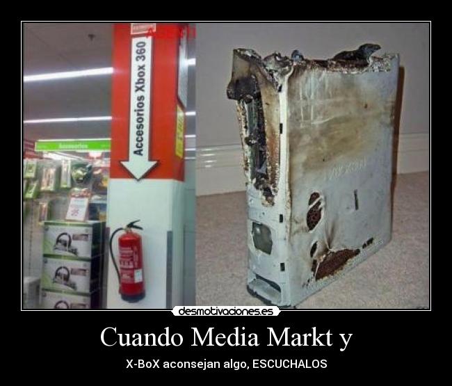 carteles x-box fuego desmotivaciones